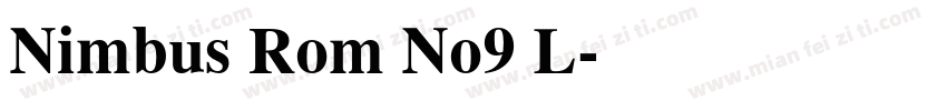 Nimbus Rom No9 L字体转换